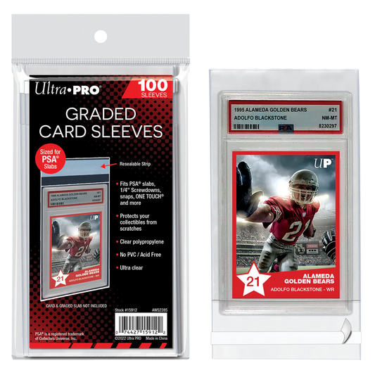 Ultra Pro PSA Graded Card Sleeve (Plastik Pelindung untuk slab PSA isi 100 / pack)