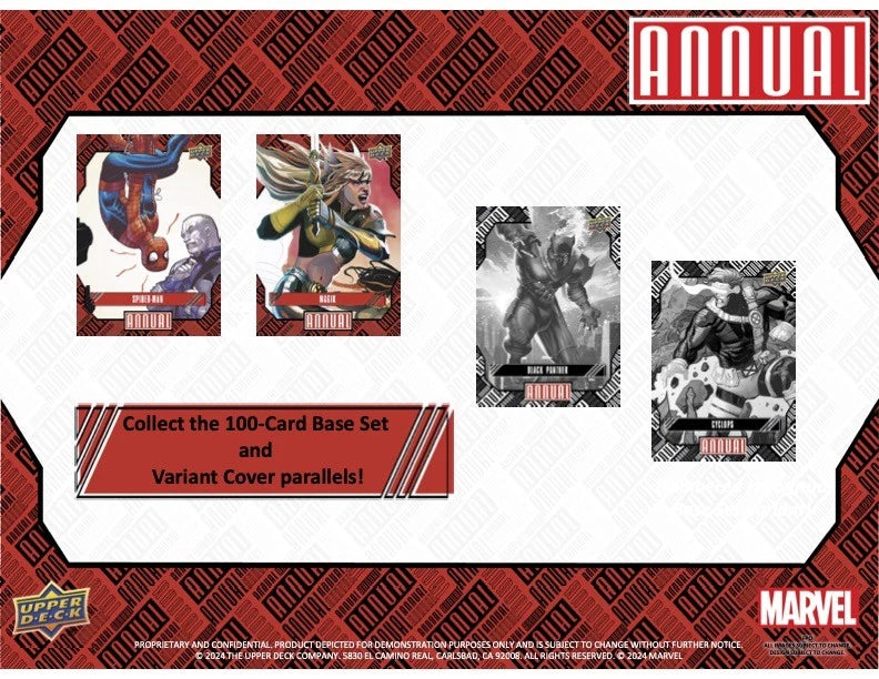 2023/24 Upper Deck Marvel Annual Hobby Box (5 kartu per pack, 16 pack per box)