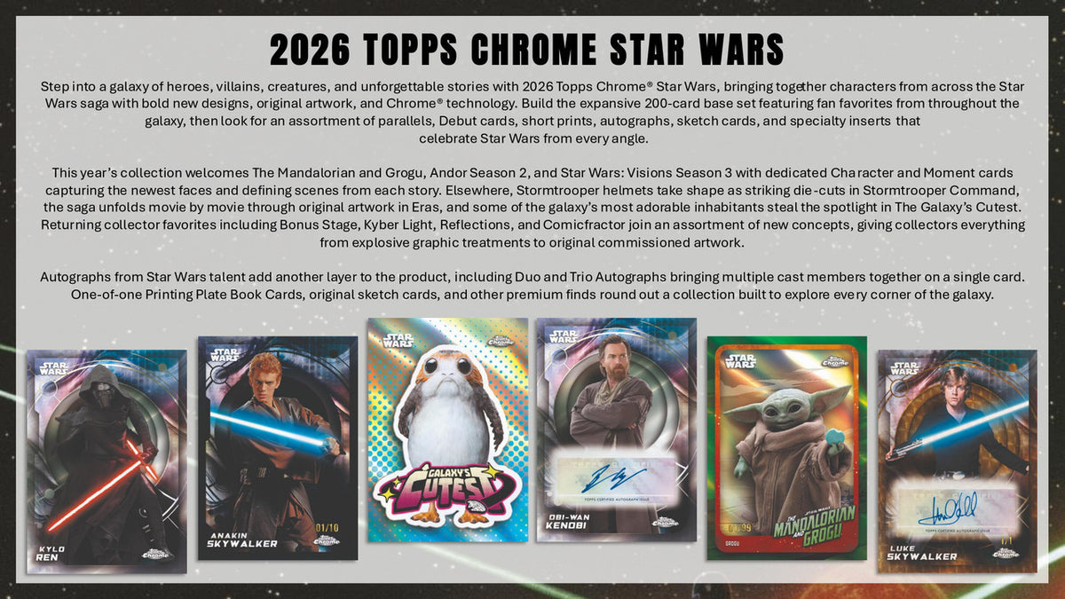 2026 Topps Star Wars Chrome Detail