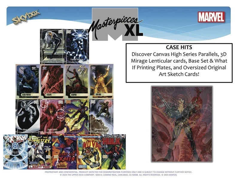 2024 Upper Deck Marvel Masterpieces XL Hobby Box featuring Joe Jusko (10 pack per box, 3 kartu per pack) - Kartu berukuran JUMBO 5"x7"