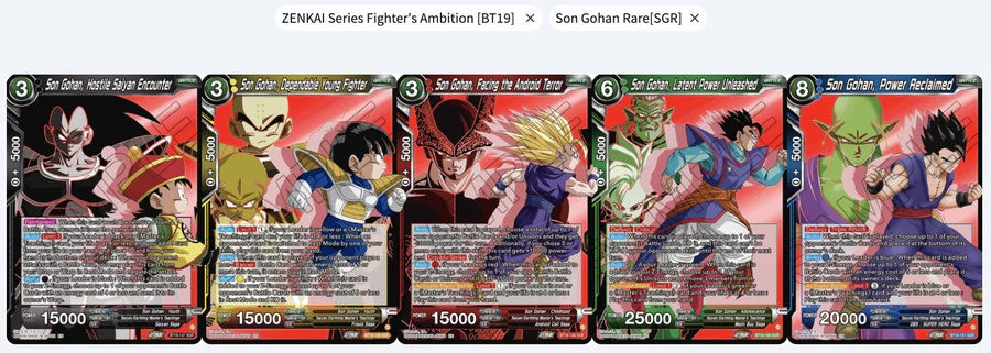 DRAGON BALL SUPER CARD GAME Fighter's Ambition Booster Box [BT19]