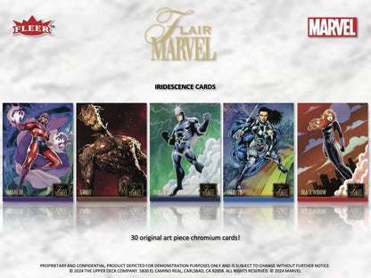 2023 Upper Deck Marvel Flair Hobby Box (12 pack per box, 4 kartu per pack)