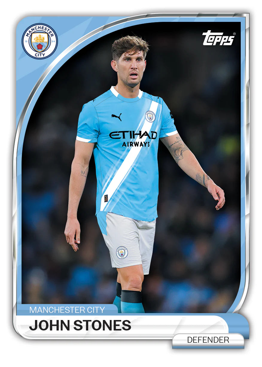 2025/26 Topps Manchester City Collector Tin John Stones