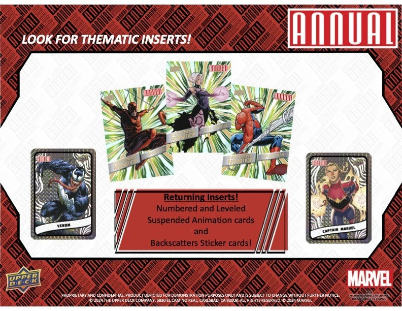 2023/24 Upper Deck Marvel Annual Hobby Box (5 kartu per pack, 16 pack per box)