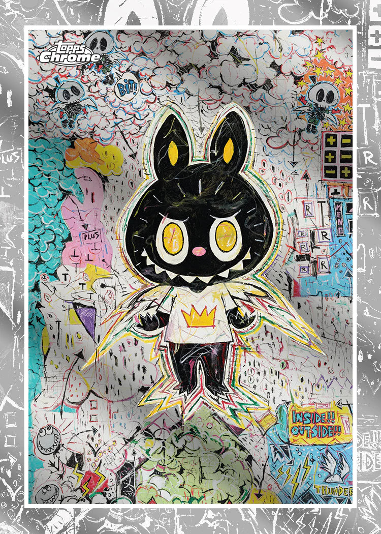 2025 Topps Labubu Chrome 10th Anniversary Hobby Box Base Kingmon