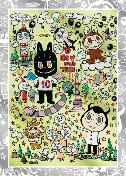 2025 Topps Labubu Chrome 10th Anniversary Hobby Box Base Art Card