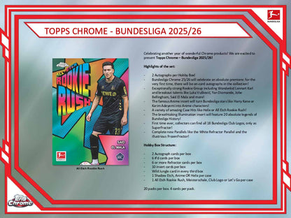 2025/26 Topps Chrome Bundesliga Soccer Hobby Box Highlights