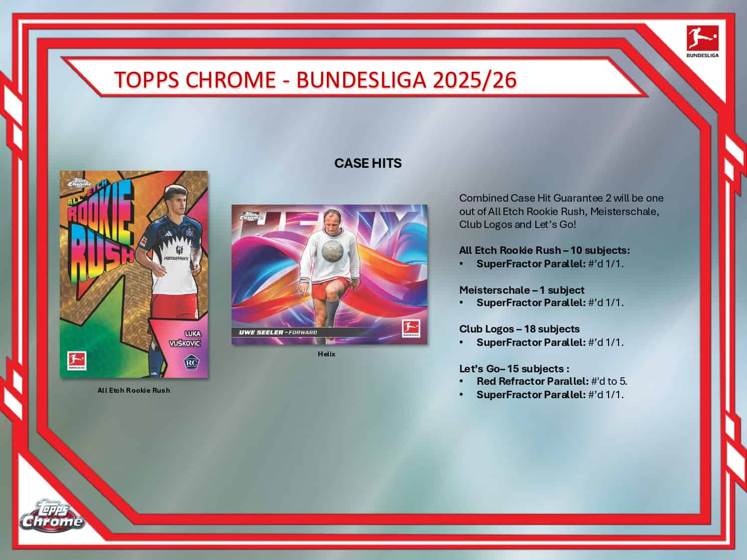 2025/26 Topps Chrome Bundesliga Soccer Hobby Box Case Hits Another