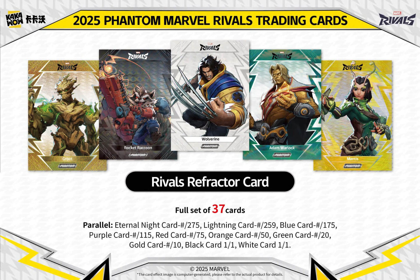 2025 Kakawow Phantom Marvel Rivals Trading Cards Rivals Refactor Card