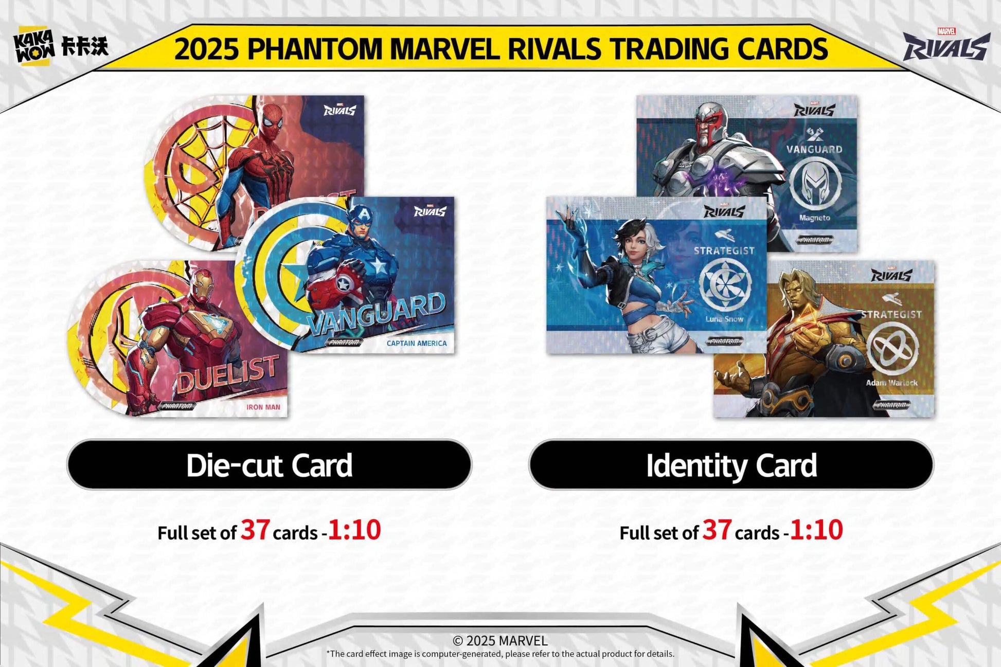 2025 Kakawow Phantom Marvel Rivals Trading Cards Die Cut Crd