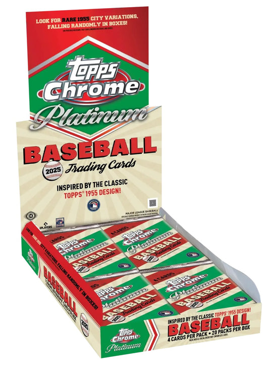 2025 Topps Chrome Platinum Baseball Hobby Box