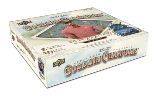 2025 Upper Deck Goodwin Champions Hobby Box (15 pack per box, 5 kartu per pack) - 2 hits per box