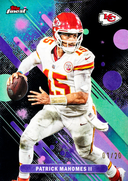 2025 Topps Finest Football Hobby Box (10 Cards Per Pack, 6 Pack Per Box) 2 Autographs Per Box
