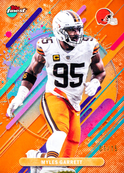2025 Topps Finest Football Hobby Box (10 Cards Per Pack, 6 Pack Per Box) 2 Autographs Per Box