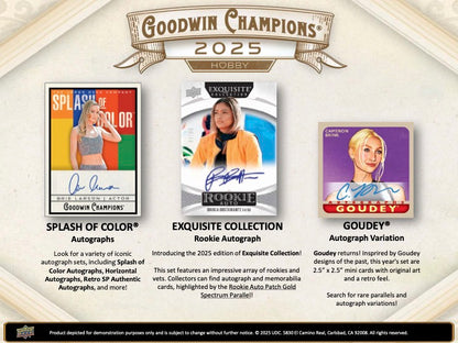 2025 Upper Deck Goodwin Champions Hobby Pack (5 kartu per pack)