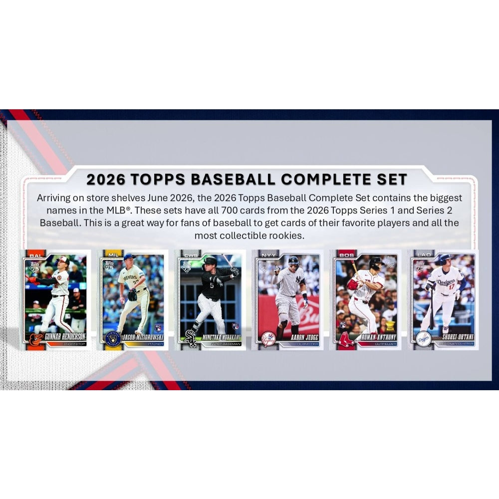 2026 Topps Complete Sets Baseball Detail