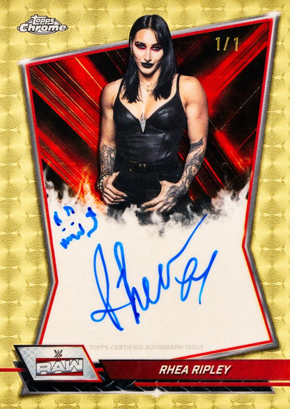 2026 Topps Chrome WWE Breaker Delight Box (12 cards per pack 1 pack per box) 3 autograph per box
