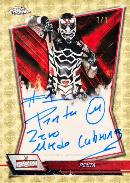 2026 Topps Chrome WWE Breaker Delight Box (12 cards per pack 1 pack per box) 3 autograph per box
