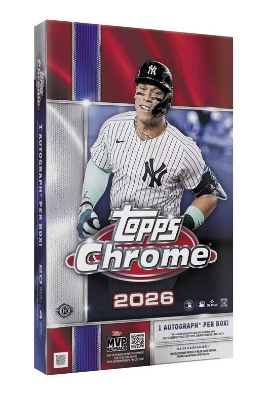 2026 Topps Chrome Baseball Hobby Box