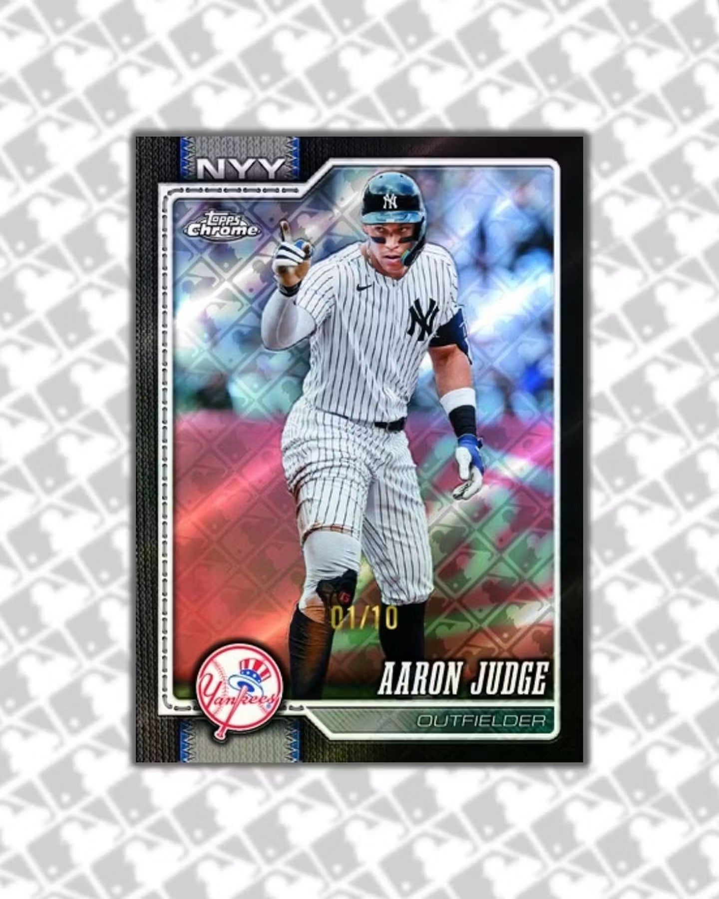 2026 Topps Chrome Baseball Logofractor Edition Aaron Judge Limit 10