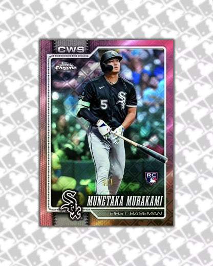 2026 Topps Chrome Baseball Logofractor Edition RC Munetaka Murakami 1 of 1