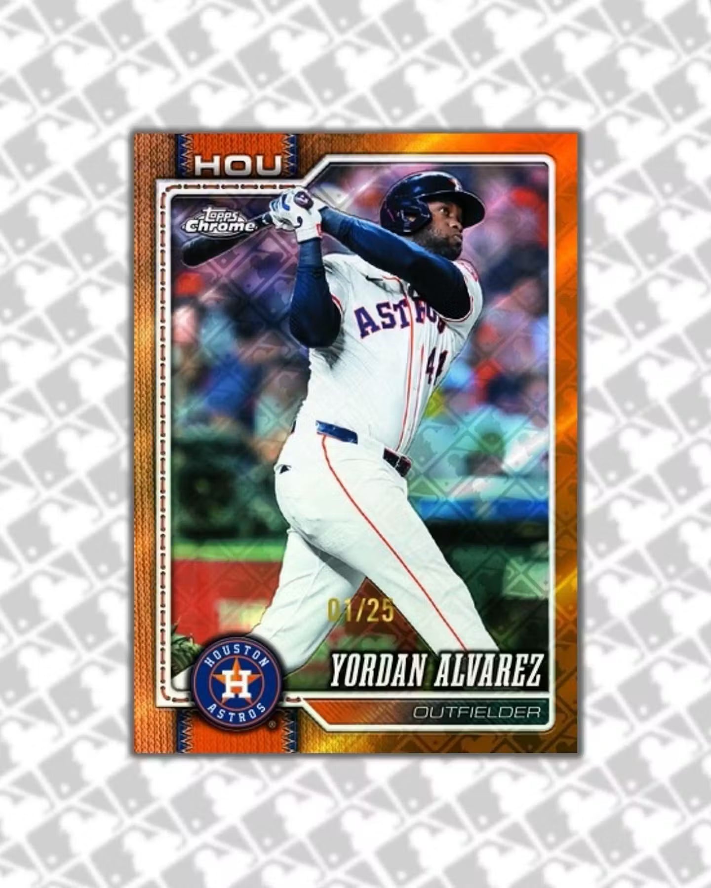 2026 Topps Chrome Baseball Logofractor Edition  Yordan Alvarez Limit 25