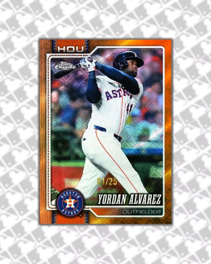 2026 Topps Chrome Baseball Logofractor Edition  Yordan Alvarez Limit 25
