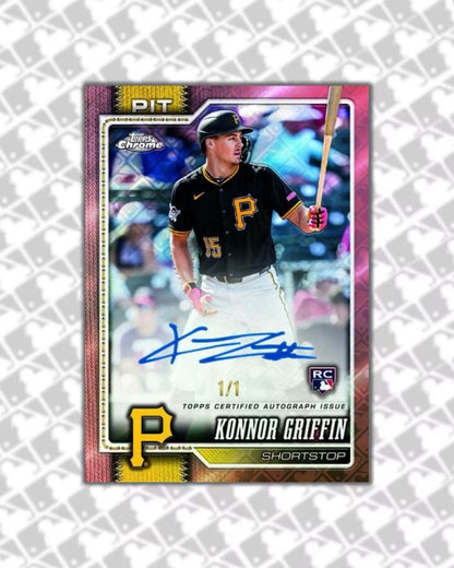 2026 Topps Chrome Baseball Logofractor Edition Konnor Griffin Autograph 1 of 1