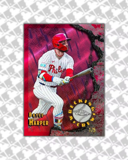 2026 Topps Chrome Baseball Logofractor Edition Bryce Harper Limit 5
