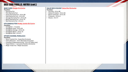 2026 Topps Series 2 Baseball Value Box (12 Cards Per Pack, 6 Packs Per Box) Look For Holiday Parallels