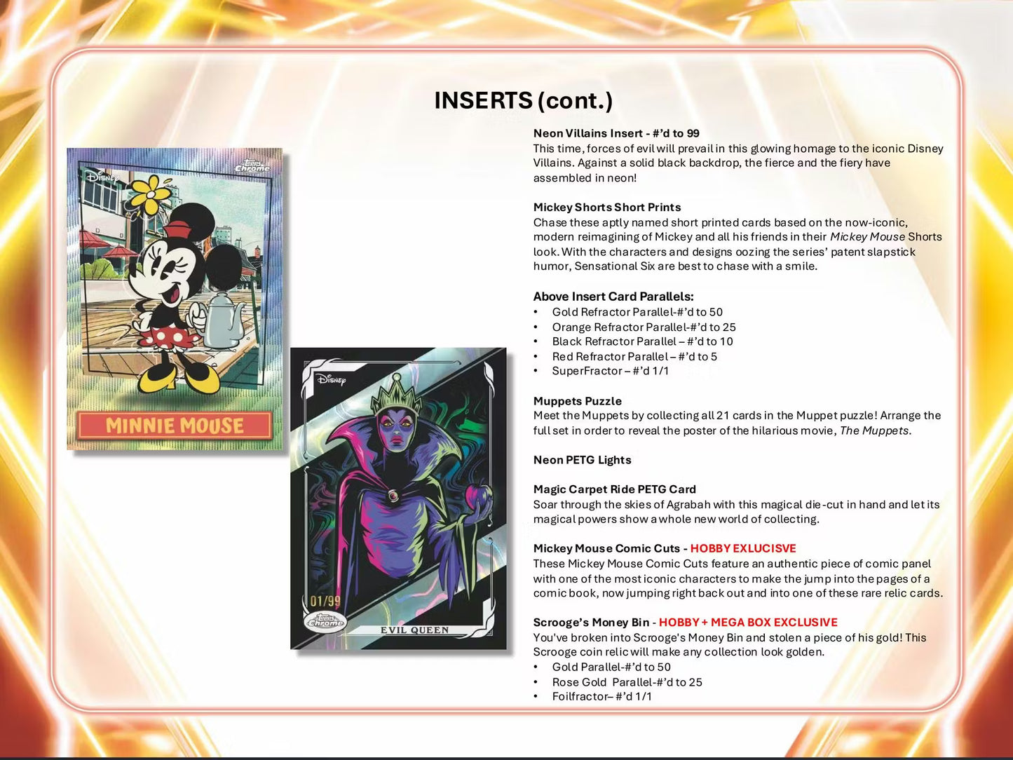 Inserts Cont