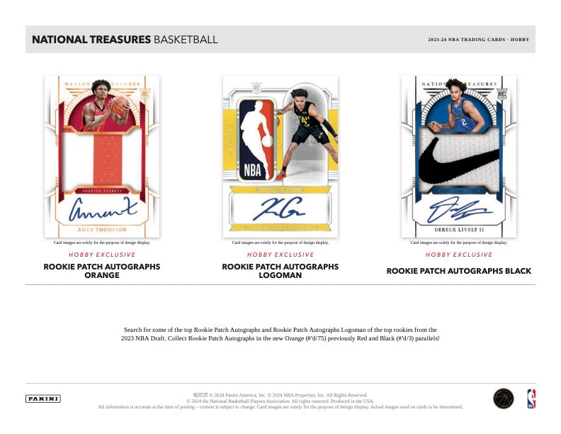 2023/24 Panini National Treasures Basketball Hobby Case (4 box per case)