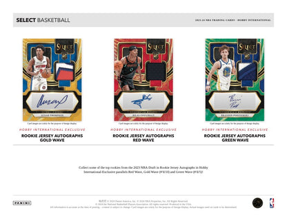 2023/24 Panini Select Basketball International Hobby Box (12 pack per box, 5 kartu per pack) - 12 prizms per box