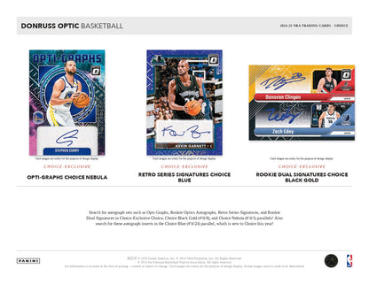 2024-25 Donruss Optic Basketball Choice Box Dual Signature Card