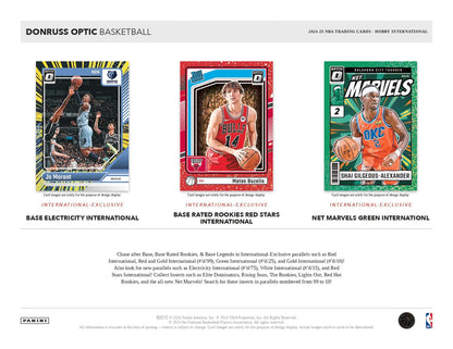 2024/25 Donruss Optic Basketball Hobby International Legends Card
