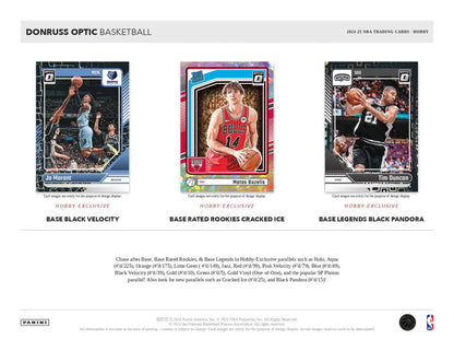 2024-25 Donruss Optic Basketball Hobby Box Base Card