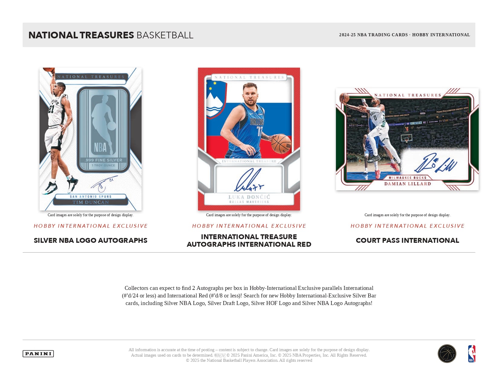 2024/25 National Treasures Basketball Box Logo Man Card