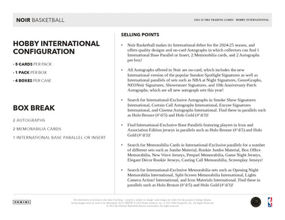 2024/25 Noir Basketball Hobby International Box Break