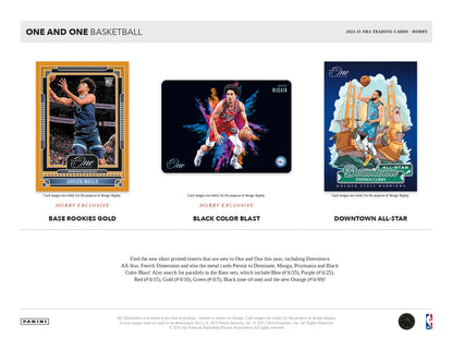 2024-25 One And One Basketball Hobby Box Exclusive Card