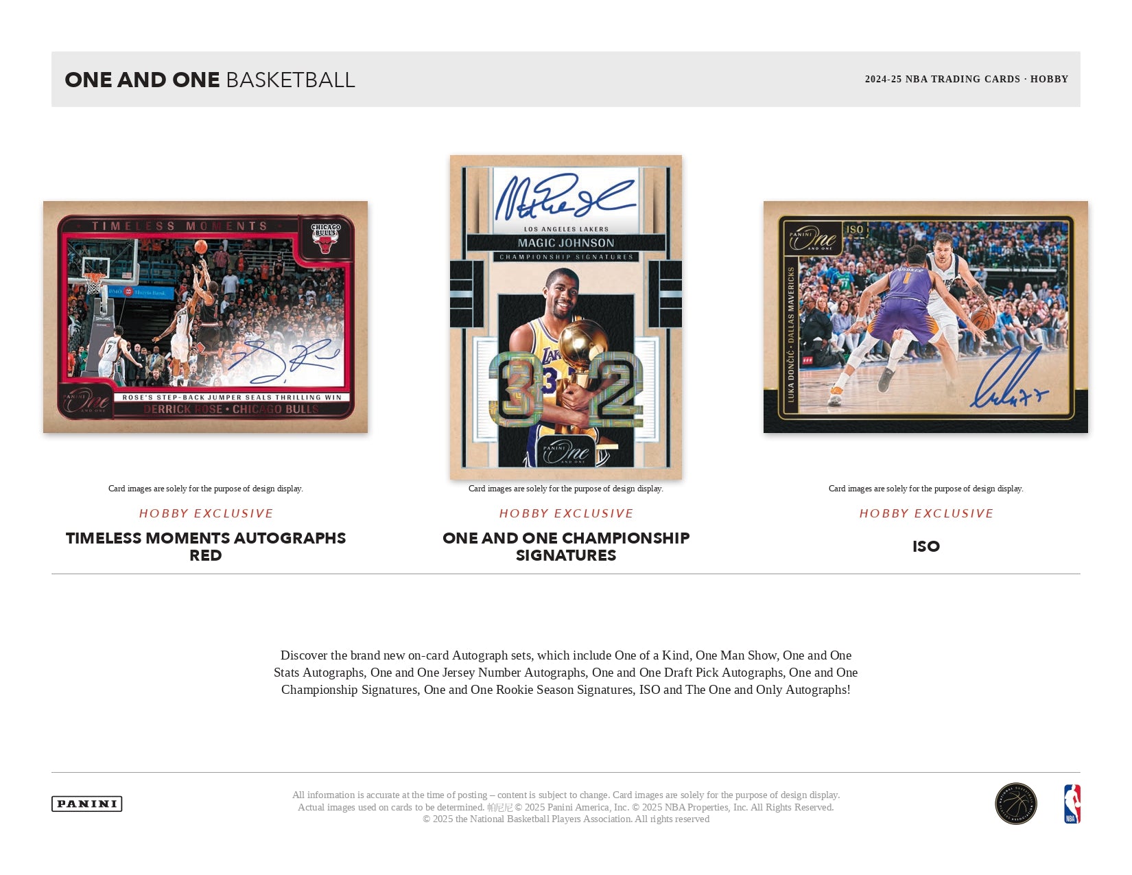 2024-25 One And One Basketball Hobby Box Autograph Card