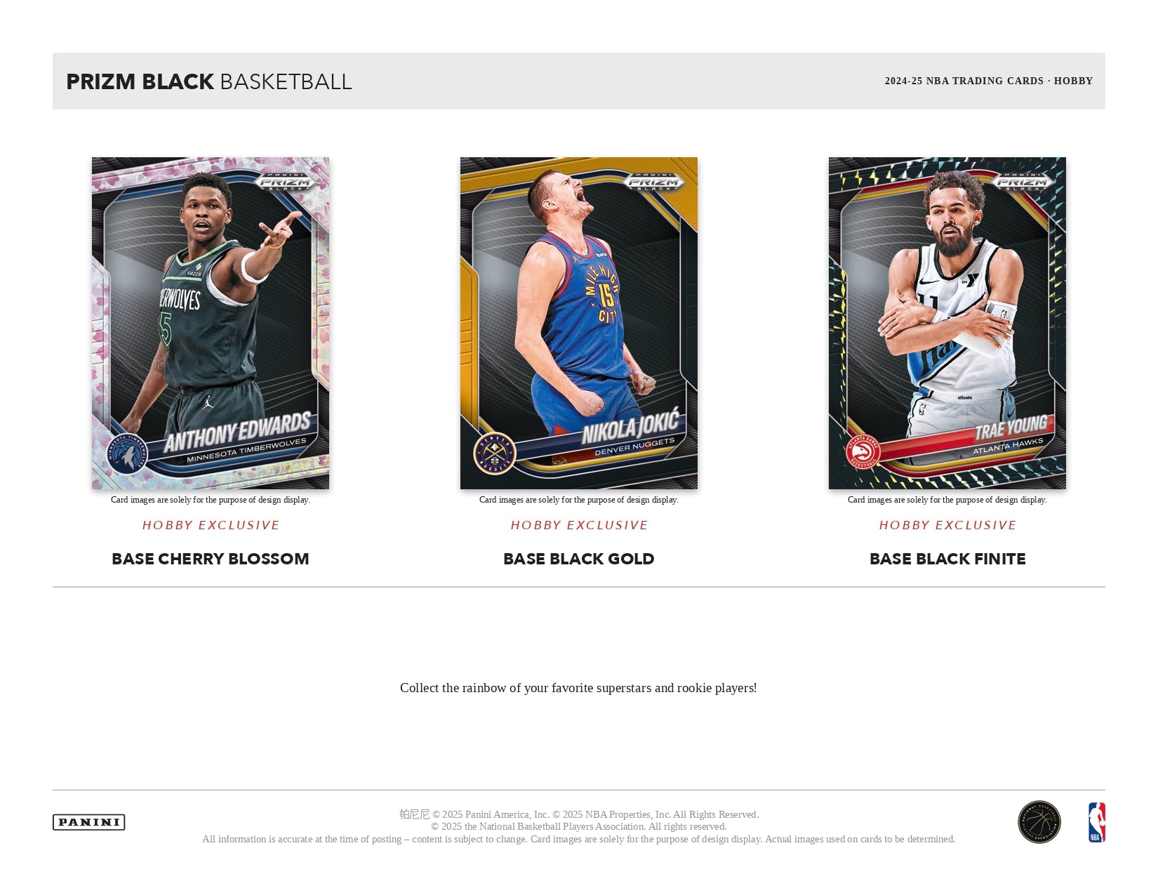 2024/25 Prizm Black Basketball Hobby Base Exclusive Card