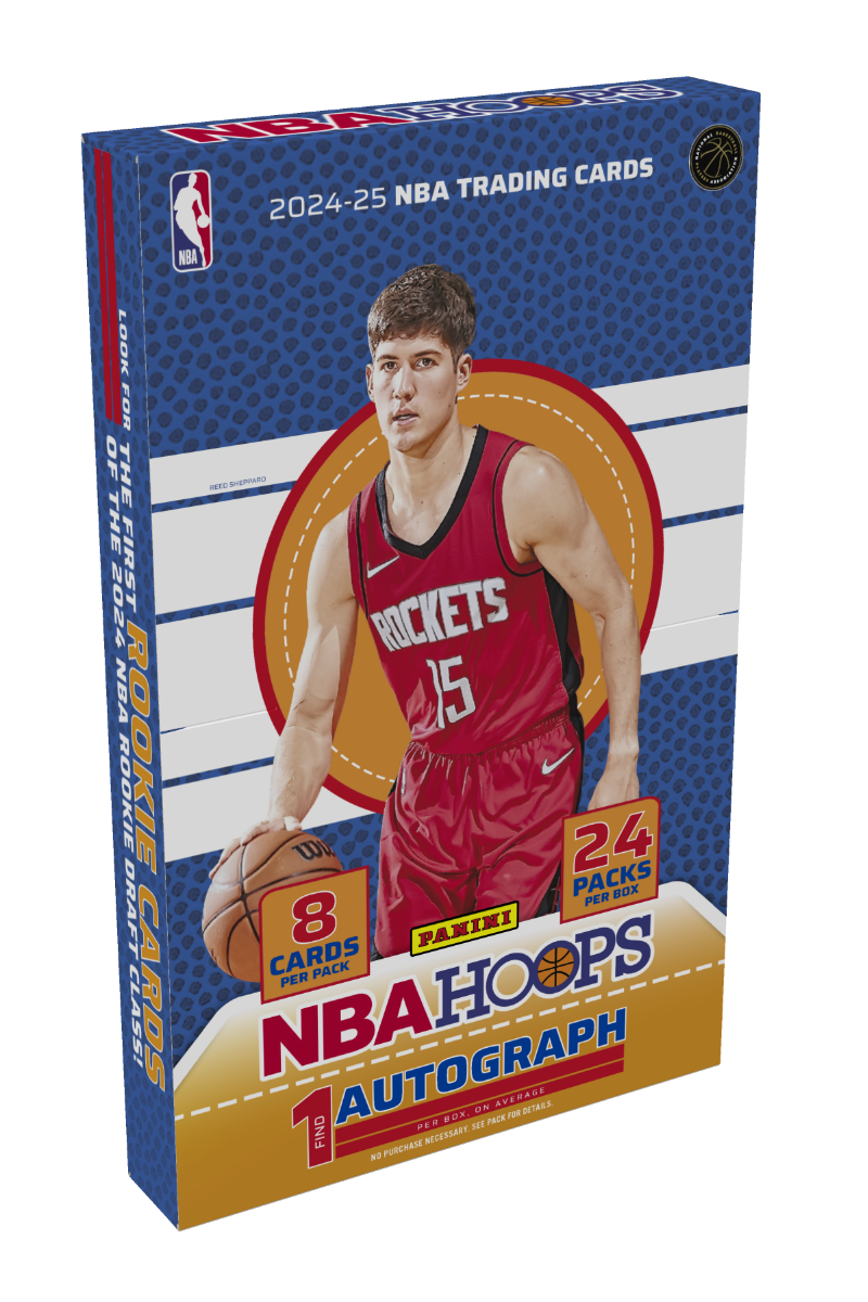 2024/25 Panini Hoops Basketball Hobby Box (24 pack per box, 8 kartu per pack) - 1 autograph per box