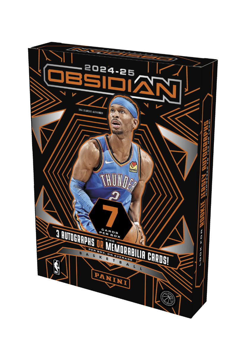2024/25 Obsidian Basketball Hobby Box - (7 card per pack, 1 pack per box) 2 autographs & 1 memorabilia & 3 inserts/base parallels/1 base