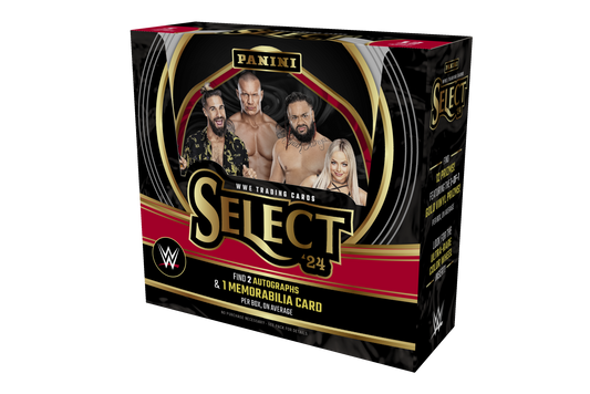 2024 Panini Select WWE Hobby Box (12 pack per box, 5 kartu per pack) - 2 autograph per box