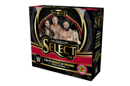 2024 Panini Select WWE Hobby International Box (12 pack per box, 5 kartu per pack) - 12 insert / parallel per box