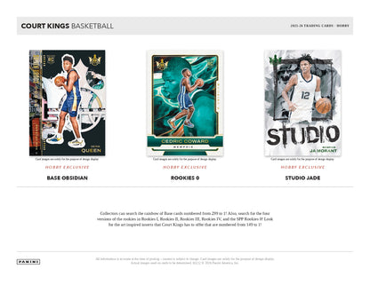 2025/26 Panini Court Kings Basketball Hobby Box Hobby Exclusive