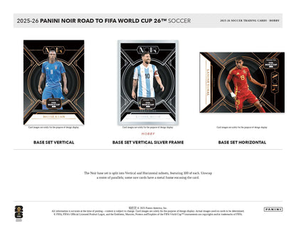 2025/26 Panini Noir Road to FIFA World Cup Hobby Box Base Set Card