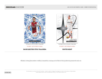 2025/26 Panini Obsidian Soccer Hobby Internationa Box Base Exclusive Cards
