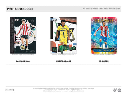 2025-26 Panini Pitch Kings Soccer International Value Box Chase Cards