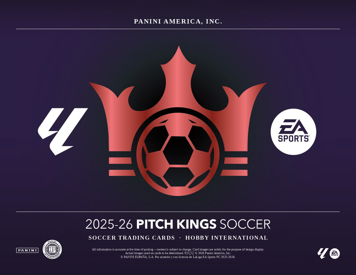 2025/26 Panini Pitch Kings Soccer Hobby International Box (10 Cards per pack, 1 pack per box) 1 Autograph Per Box